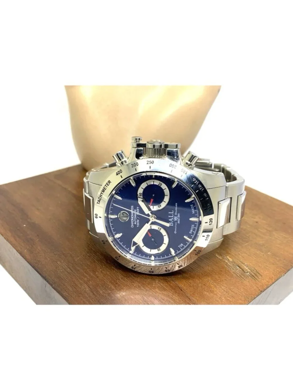 Ball Engineer Men's Watch CM2098C Automatic Chronograph Blue Dial Steel 41mm